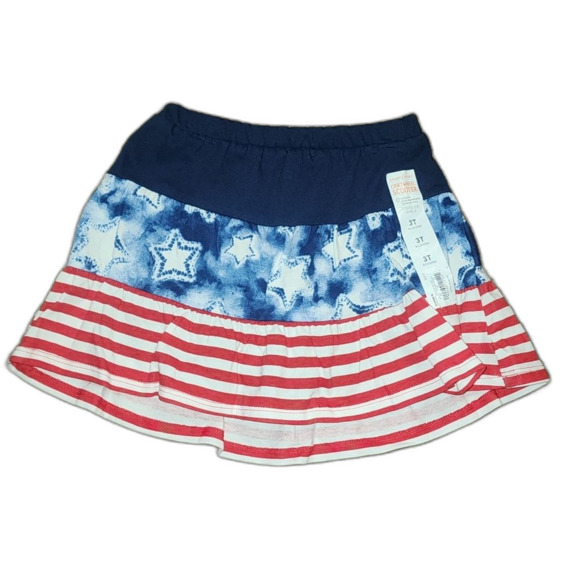 Jumping Beans 4th of July  Tiered Skort Size 3T - Picture 3 of 5